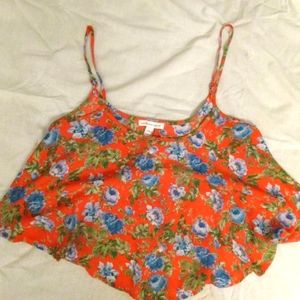 Ambiance Apparel Crop Top Size L